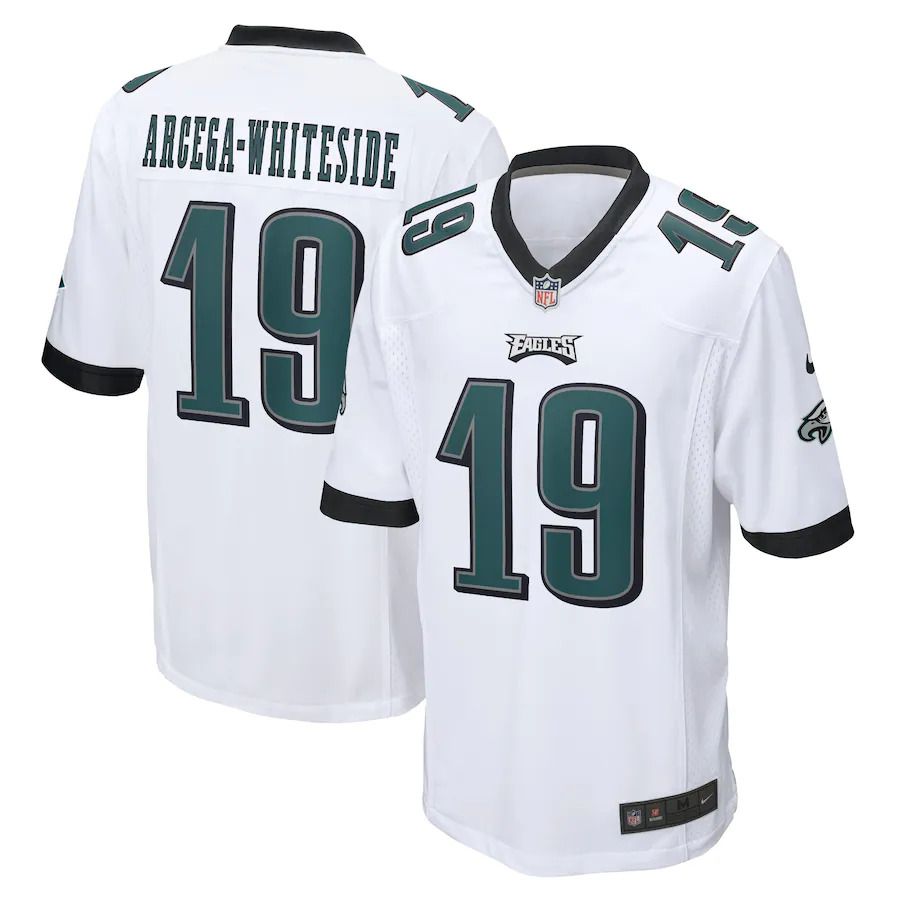 Men Philadelphia Eagles 19 J.J.Arcega-Whiteside Nike White Game NFL Jersey